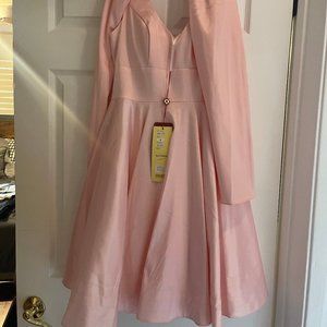 May Queen Couture NWT PINK SATIN PROM DRESS - Retro Design